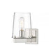 Z-Lite Callista 1 Light Wall Sconce in Matte Black Finish Model: 3032-1V-MB