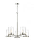 Z-Lite Callista 5 Light Chandelier in Matte Black Finish Model: 3032-5MB
