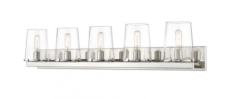 Z-Lite Callista 5 Light Vanity in Matte Black Finish Model: 3032-5V-MB