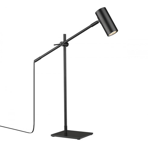 Z-Lite Calumet 1 Light Table Lamp in Matte Black Finish Model: 814TL-MB