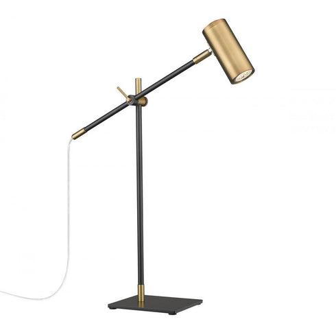 Z-Lite Calumet 1 Light Table Lamp in Matte Black Finish Model: 814TL-MB
