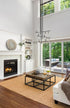 Z-Lite Calumet 12 Light Chandelier in Matte Black + Polished Nickel Finish Model: 814-12MB-PN