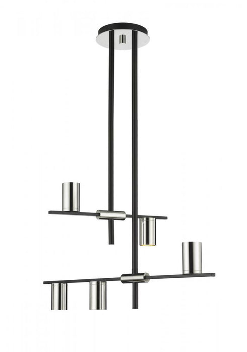 Z-Lite Calumet 5 Light Chandelier in Matte Black + Olde Brass Finish Model: 814-5MB-OBR