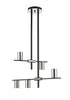 Z-Lite Calumet 5 Light Chandelier in Matte Black + Olde Brass Finish Model: 814-5MB-OBR