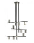 Z-Lite Calumet 9 Light Chandelier in Matte Black + Olde Brass Finish Model: 814-9MB-OBR