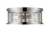 Z-Lite Camellia 3 Light Flush Mount in Brushed Nickel Finish Model: 334F3BN