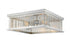 Z-Lite Camellia 4 Light Flush Mount in Brushed Nickel Finish Model: 333F4BN