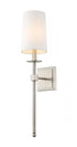 Z-Lite Camila 1 Light Wall Sconce in Brushed Nickel Finish Model: 811-1S-BN