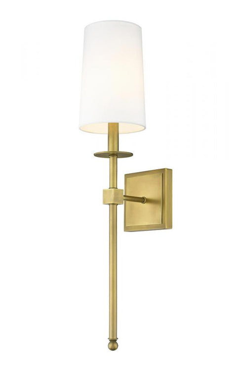 Z-Lite Camila 1 Light Wall Sconce in Brushed Nickel Finish Model: 811-1S-BN