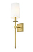 Z-Lite Camila 1 Light Wall Sconce in Brushed Nickel Finish Model: 811-1S-BN