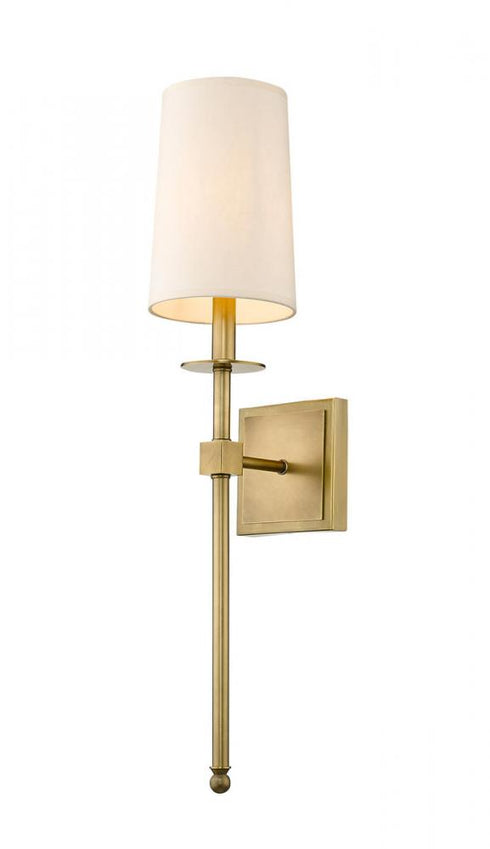 Z-Lite Camila 1 Light Wall Sconce in Brushed Nickel Finish Model: 811-1S-BN