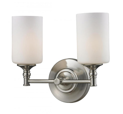 Z-Lite Cannondale 2 Light Vanity in Brushed Nickel Finish Model: 2102-2V