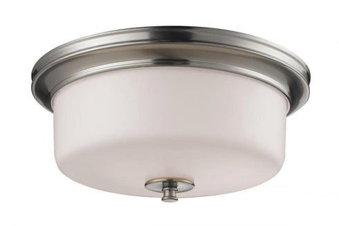 Z-Lite Cannondale 3 Light Flush Mount in Brushed Nickel Finish Model: 2102F3
