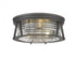 Z-Lite Cape Harbor 3 Light Flush Mount in Brushed Nickel Finish Model: 491F3-BN