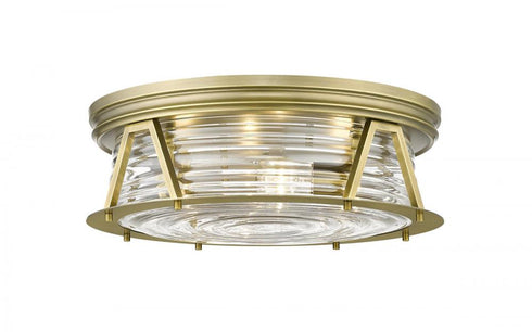 Z-Lite Cape Harbor 4 Light Flush Mount in Bronze Finish Model: 491F4-BRZ
