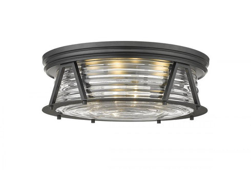 Z-Lite Cape Harbor 4 Light Flush Mount in Bronze Finish Model: 491F4-BRZ