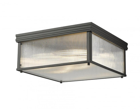 Z-Lite Carnaby 4 Light Flush Mount in Matte Black Finish Model: 7504FS18-MB