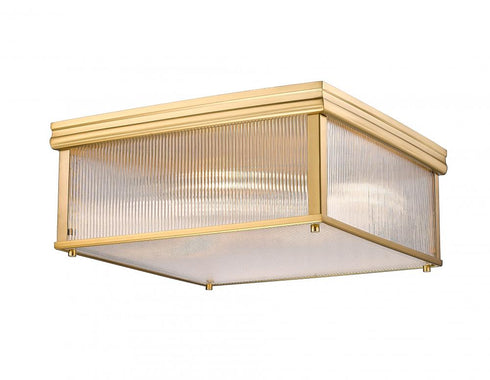 Z-Lite Carnaby 4 Light Flush Mount in Matte Black Finish Model: 7504FS18-MB