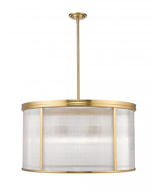 Z-Lite Carnaby 9 Light Chandelier in Matte Black Finish Model: 7504P32-MB