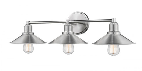 Z-Lite Casa 3 Light Vanity in Brushed Nickel Finish Model: 613-3V-BN