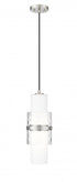 Z-Lite Cayden 1 Light Pendant in Brushed Nickel Finish Model: 1946P-BN