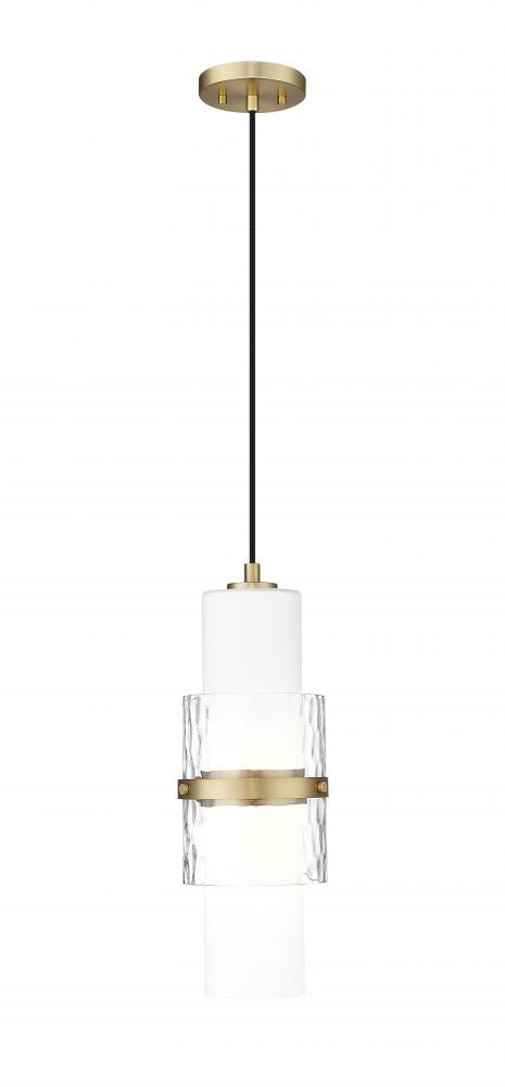 Z-Lite Cayden 1 Light Pendant in Brushed Nickel Finish Model: 1946P-BN