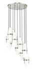 Z-Lite Cayden 11 Light Chandelier in Brushed Nickel Finish Model: 1946P-11R-BN