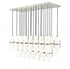 Z-Lite Cayden 23 Light Linear Chandelier in Brushed Nickel Finish Model: 1946P-23L-BN
