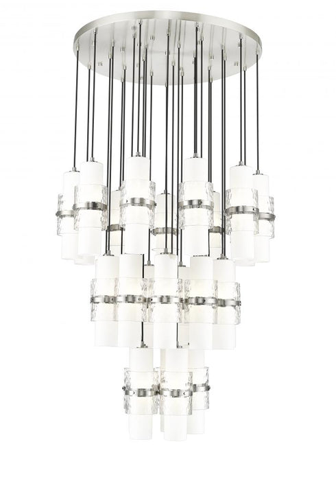 Z-Lite Cayden 27 Light Chandelier in Brushed Nickel Finish Model: 1946P-27R-BN