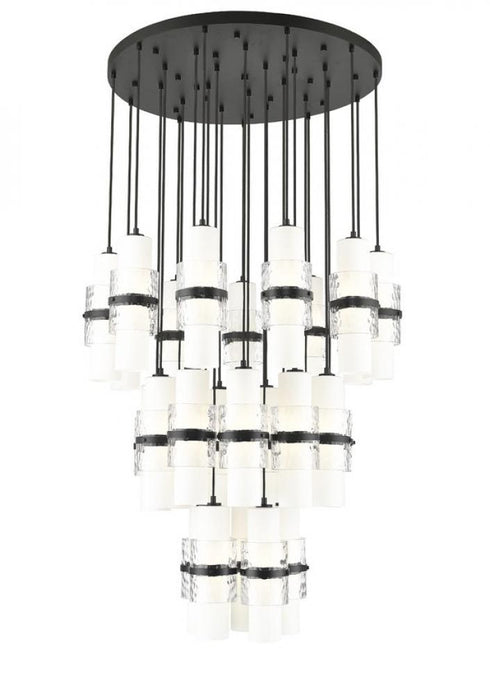 Z-Lite Cayden 27 Light Chandelier in Brushed Nickel Finish Model: 1946P-27R-BN