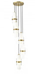 Z-Lite Cayden 5 Light Chandelier in Brushed Nickel Finish Model: 1946P-5R-BN