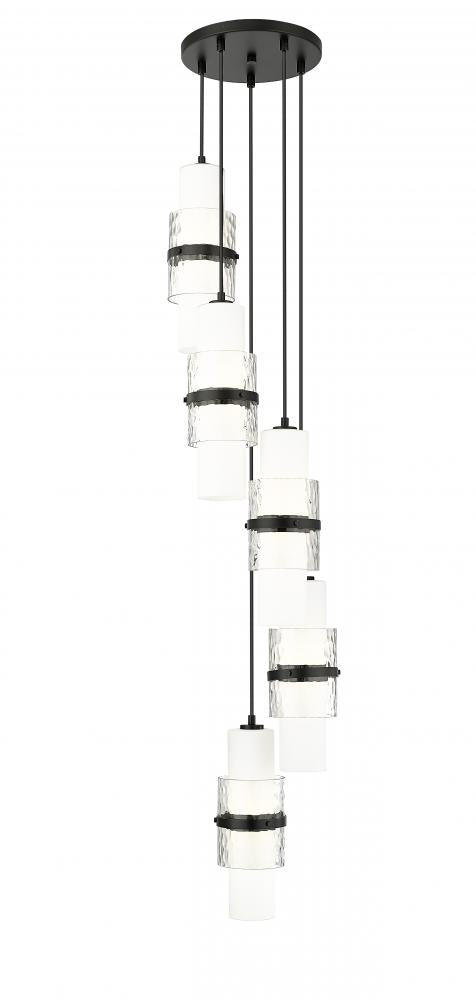 Z-Lite Cayden 5 Light Chandelier in Brushed Nickel Finish Model: 1946P-5R-BN