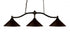 Z-Lite Chance 3 Light Billiard in Bronze Finish Model: 147BRZ-MBRZ