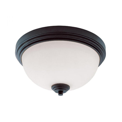 Z-Lite Chelsey 2 Light Flush Mount in Brushed Nickel Finish Model: 314F2-BN