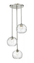 Z-Lite Chloe 3 Light Chandelier in Brushed Nickel Finish Model: 490P10-3R-BN
