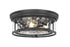Z-Lite Clarion 3 Light Flush Mount in Brushed Nickel Finish Model: 493F3-BN