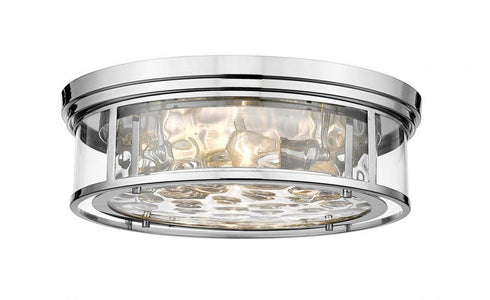 Z-Lite Clarion 4 Light Flush Mount in Brushed Nickel Finish Model: 493F4-BN