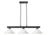 Z-Lite Cobalt 3 Light Billiard in Brushed Nickel Finish Model: 152BN-AMO14