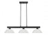 Z-Lite Cobalt 3 Light Billiard in Brushed Nickel Finish Model: 152BN-DMO14
