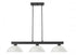 Z-Lite Cobalt 3 Light Billiard in Brushed Nickel Finish Model: 152BN-DMO14
