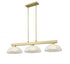 Z-Lite Cobalt 3 Light Billiard in Brushed Nickel Finish Model: 152BN-DMO14