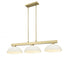 Z-Lite Cobalt 3 Light Billiard in Brushed Nickel Finish Model: 152BN-DMO14