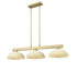 Z-Lite Cobalt 3 Light Billiard in Brushed Nickel Finish Model: 152BN-DMO14