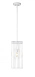 Z-Lite Contour 1 Light Pendant in White Finish Model: 801MP-WH