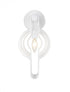 Z-Lite Contour 1 Light Wall Sconce in White Finish Model: 801-1S-WH
