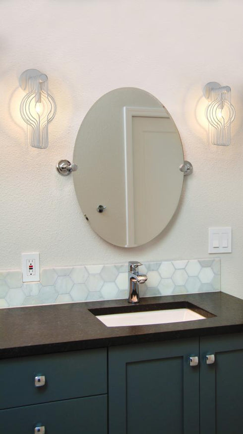 Z-Lite Contour 1 Light Wall Sconce in White Finish Model: 801-1S-WH