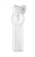 Z-Lite Contour 1 Light Wall Sconce in White Finish Model: 801-1SL-WH