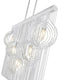Z-Lite Contour 5 Light Linear Chandelier in White Finish Model: 801-5L-WH