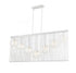 Z-Lite Contour 7 Light Linear Chandelier in White Finish Model: 801-7L-WH