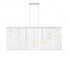 Z-Lite Contour 7 Light Linear Chandelier in White Finish Model: 801-7L-WH